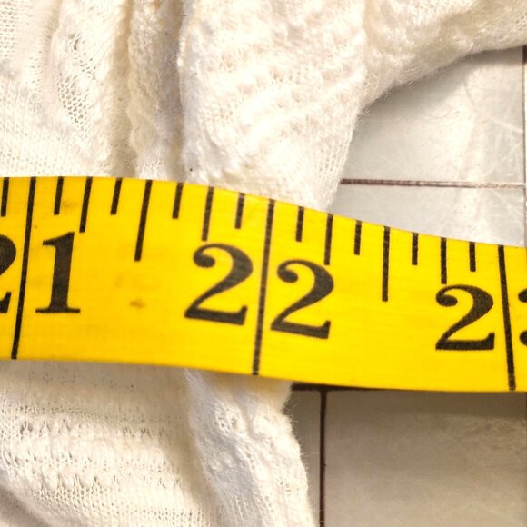 Pol White M Peasant Top Boho Embroidered Festival Cottagecore Romantic - Picture 10 of 15